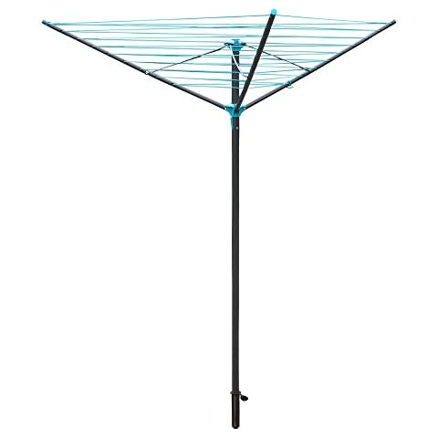 JVL 3 Arm Rotary Airer with 30m Space Cover