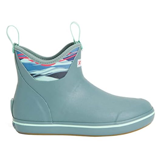 Xtratuf Women's Ankle Deck Boot, Trooper Blue/Beach Glas, 10