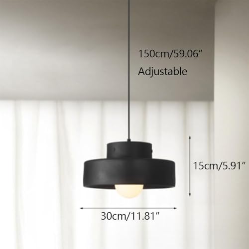 Suspension japonaise crème E27 avec lustre réglable à tête unique - 4