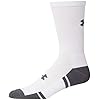 Under Armour Adult Resistor 3.0 Crew Socks, Multipairs , White/Graphite (12-Pairs) , X-Large