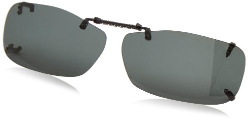 Solar Shield Clipon Rectangular B 51 Polarized Sunglasses