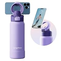magcheer – Magcheer Trinkflasche mit Handyhalterung 1L Magnetische Wass