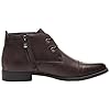 rismart Work Chukka Boots for Men Dress Leather Ankle Bootie Brown,10 #5
