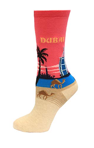 Hot Sox Dubai Socks, Magenta, 1 Pair, Women Shoe 4-10