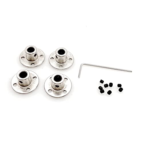 JZK Set mit 4 Flanschfittings für 6mm Modell Motorwellen