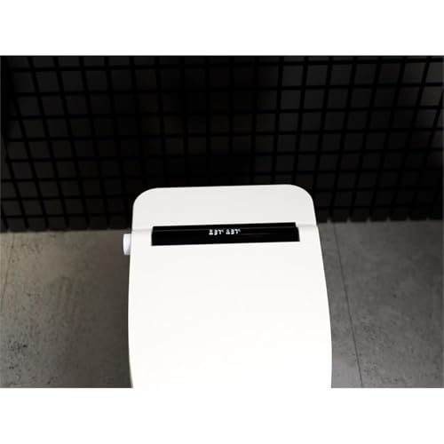 Inodoro Inteligente Moderno de Cerámica Pemberly Row con Bidet, Asiento Calefactable, Diseño Sin Tanque, Acabado Blanco, Pantalla Digital, Ajustes Personalizables, Secado con Aire Caliente, Descarga Automática, 26.8 x 15.8 x 18.3 pulgadas miniatura 5