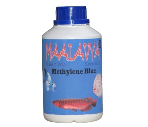 Maalavya (Methylene Blue) Anti-Ich Works Quickly to rid Tropical and Cold Water Fish of White spot Disease 500 ML