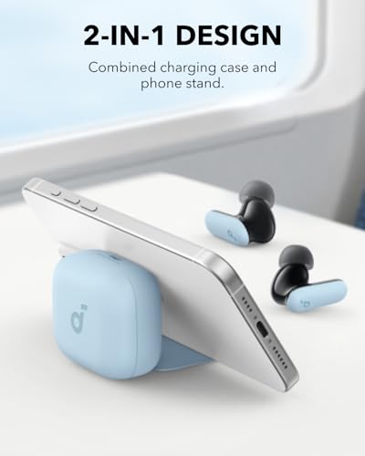 Image of soundcore R50I NC by Anker Noise Cancelling in Ear Earbuds,Strong 42Db Adaptive Noise Cancelling,Powerful Bass,45H Playtime,2-in-1 Case and Phone Stand,Ip54,Fast Charge 10Min = 120 Min,Bluetooth 5.4