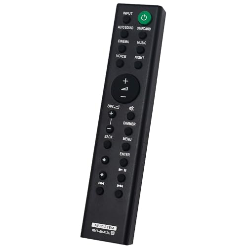 Image of RMT-AH412U Replacement Remote fit for Sony Home Theatre System HT-S20R HT-S500RF HT-S700RF SS-S20R SA-WS20R SS-SS20R SA-WS500RF SS-SS500RF SS-S500RF SS-SS700RF SS-S700RF SA-WS700RF