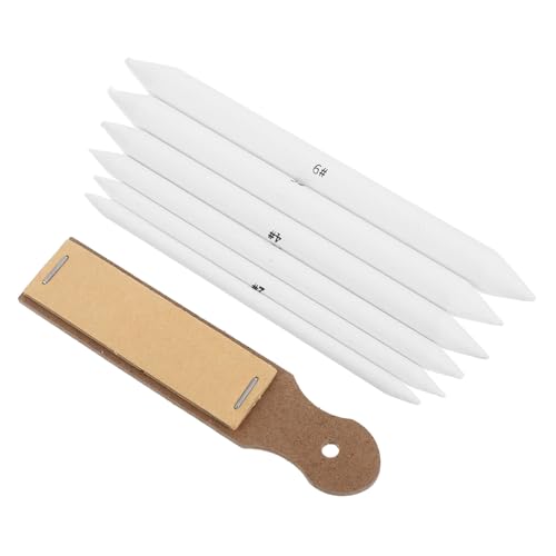 IWOWHERO Special Blending Stumps Set for Artists 7pcs Drawing Tools Sketch Sharpener Paper Pen for Sketching Blending Pencil Sand Paper for Art Students