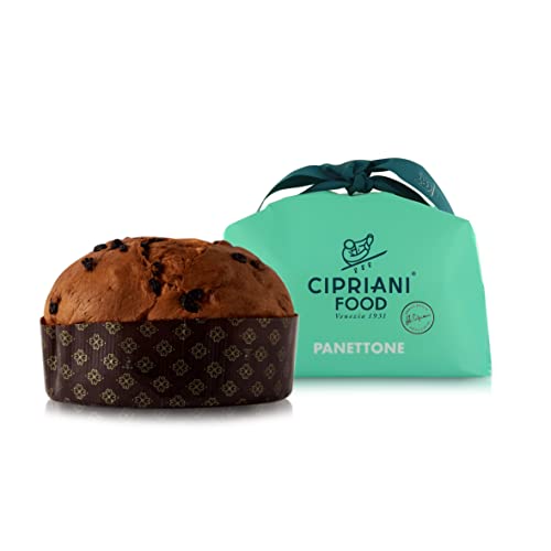 Cipriani Panettone, Postre de Navidad Tradicional sin Fruta Confitada, Envuelto a Mano, 1 Kg