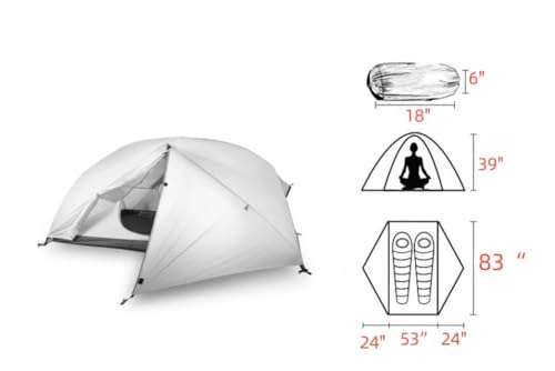 Carpa Ultraligera para 1 Persona de Nylon miniatura 2