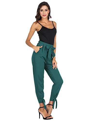 Image of GRACE KARIN Womens Casual High Waist Pencil Pants Paper Bag Pants for Work