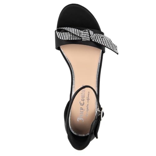 JUICY COUTURE Women's Open Toe Ankle Strap Low Block Chunky Heels Sandals - Dress Pumps Shoes4