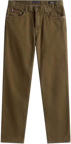 Tommy Hilfiger Herren Jeans Hose Denton Straight Fit, Grün (Army Green), 29W/32L – Ansicht 4