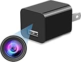 Asnaghi Camera Charger,HD 1080P, 64GB Nanny Cam Hidden Camera, Camera with Motion Detection,No Wi-Fi Needed