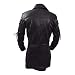Chaqueta Cuero Hombre Moto Chaquetas Vintage Gótico Steampunk Medieval Abrigo Largo Piel...