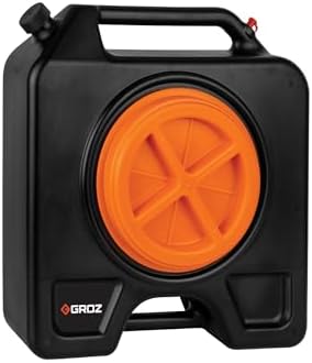 Groz 41966 15 Quart Drain Pan with Screw Cap, No Leaks/Industrial Capacity