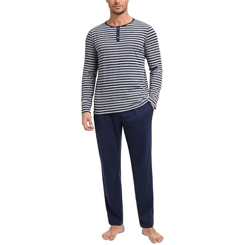 Pyjama Marvmys Homme Coton Rayé Cover