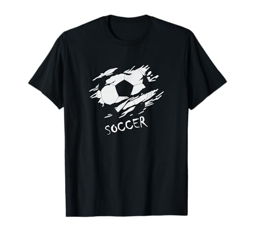 Soccer Fußball. Geniales Design mit Ball. Hingucker T-Shirt