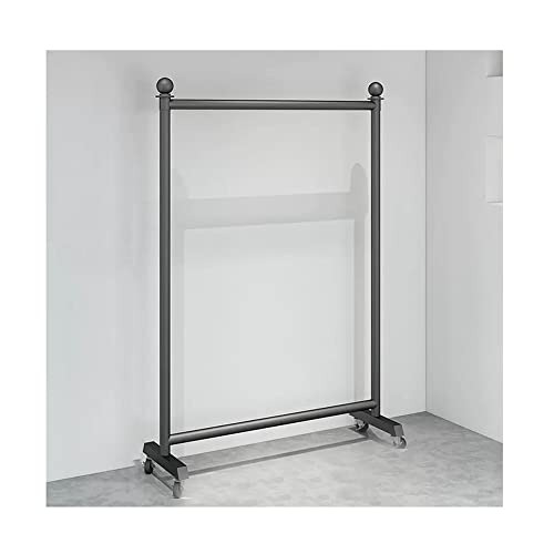 Perchero resistente de metal con ruedas y gancho de almacenamiento de ropa 2