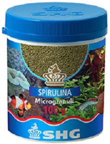 Shg Spirulina In Microgranuli 40 Gr Mangime Vegetale Pesci Acquario Dolce E Marino