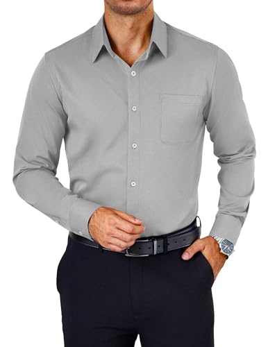 COOFANDY Shirts for Men Wrinkle Free Dress Shirt Long Sleeve