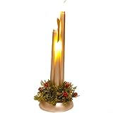 Dimensiones: con 30 x 10 cm de tamaño, estas velas cónicas sin llama se integran maravillosamente en varios arreglos de exhibición como mesas de comedor y chimeneas.