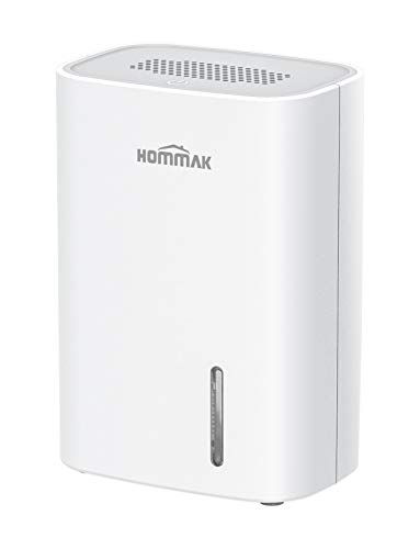 Hommak Deshumidificador Eléctrico portátil, 700ml Mini Dehumidifier Pequeño con Modo de Reposo...