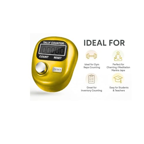 Image of EDNITA Tally Counter for Chanting Mantra | Counter mala jaap | naam jap Counter | jaap Counter | Random Color | japa Counter (Pack of-5)