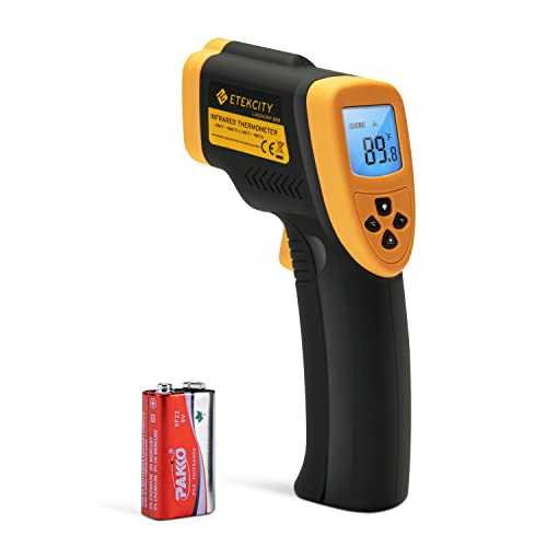 Etekcity Lasergrip 800 Non-contact Digital Laser IR Infrared Thermometer Temperature Gun -50C~750C ( -58F~1382F ) Yellow/Black (Not suitable for measuring body temperature)