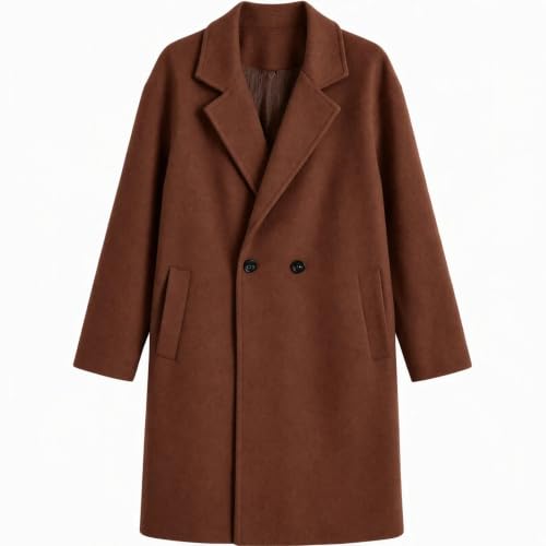 Lainyong Wool Coats for Women Winter Oversized Long Jackets with Pockets - image 7