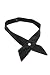 Crossover Tie, Faux Mother of Pearl, Black