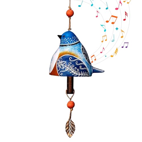 Joli Carillon à Vent en Forme D'oiseau en Céramique pour L'extérieur et L'intérieur, Carillon Commémoratif avec des Tons Mélodiques Apaisants, Cadeaux...