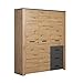 Produktbild trendteam smart living - Follow - Kleiderschrank - Artisan Eiche/Matera - Schlafzimmerschrank 6 Fächer, 3 Schubladen, 1 Kleiderstange und 3 Einlegeböden - (BxHxT) 171 x 212 x 60 cm