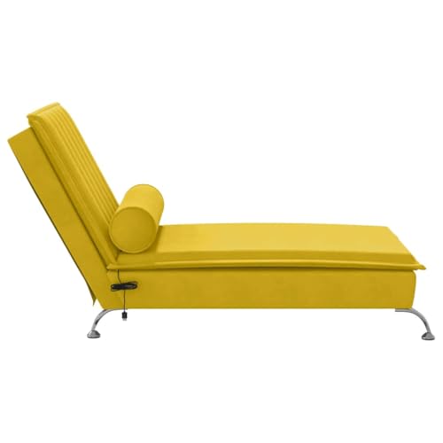Chaise longue de massage USB ergonomique jaune