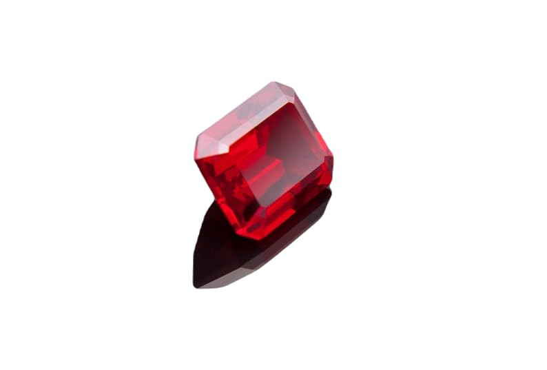 Rubis naturel 5x7mm taille émeraude : remplacez vos pierres ternes sur vos bijoux DIY