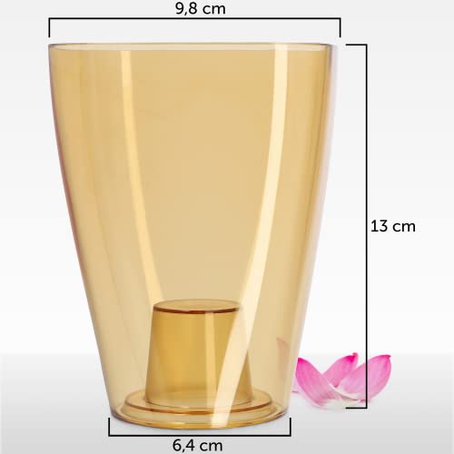 KADAX Blumentopf, schlanker Orchideentopf, Schlichter Pflanzkübel, Blumenkübel für Orchidee, Knabenkraut, Gänseblümchen… – Ansicht 2
