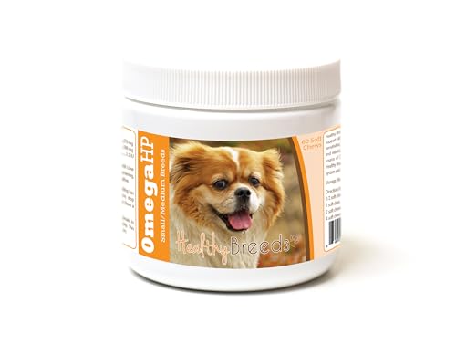 Image of Healthy Breeds Tibetan Spaniel Omega HP Fatty Acid Skin and Coat Support Soft Chews 60 Count