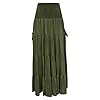 Women's Casual Dresses Solid Wrap Skirt with Pocke... #4