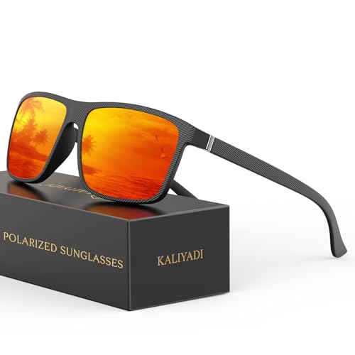 Image of KALIYADI Sunglasses for Mens Polarized-Sunglasses: Men Sun Glasses with UV400 Protection for Driving Fishing Golf