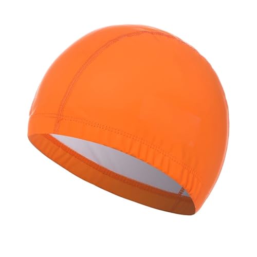 Gorro de natación de silicona antideslizante, gorro de natación de pelo largo, gorro de piscina Unisex con protección de orejeras, señoras, hombres, adultos, adolescentes y niños Gorro de Natación(Ora