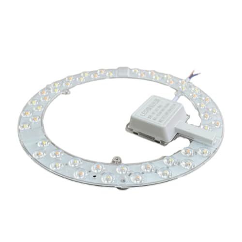 CLSSLVVBN Cuentas LED de Larga duración con Lente de luz Circular Completa, lámpara de Techo, renovación Circular de Aluminio para reemplazar Paneles de luz, 48W Circular Blanca
