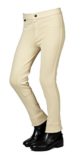 Saxon Childs Adjustable Waist Jodhpur 8 Beige