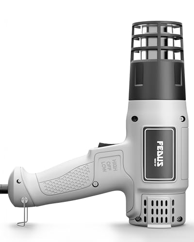 Image of FEDUS FLARE 1800W Heavy Duty Hot Air Gun Machine, Dual Temperature Copper Motor Heat Gun for industrial use Epoxy Resin Art, Shrink Wrapping, Mobile Repair,Paint Removal Drying, Craft,PVC Pipe Bending