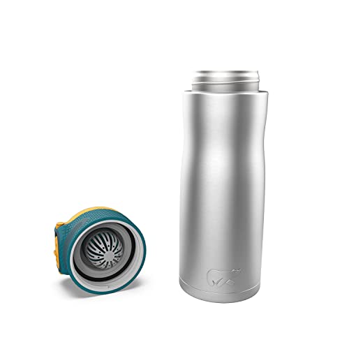 Image of Headway Olso Stainless Steel Vacuum Insulated Water Bottle. Triple Layered Insulation. Cold for 20 hours, hot for 10 hours 550 ML - Steel
