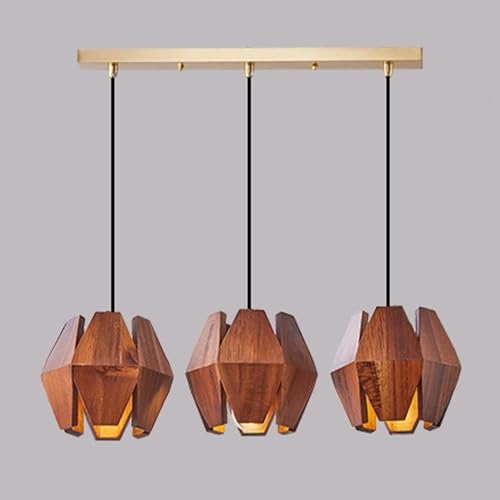 Suspension en bois grand modèle facile à installer sur votre table à manger