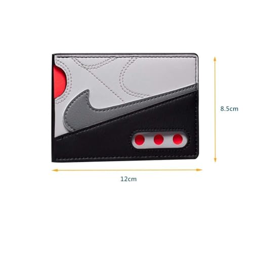 Nike Icon Air Max 90 Card Wallet Wallet Credit Cards License Cards Grey, Grey Red, Standard, Casual4