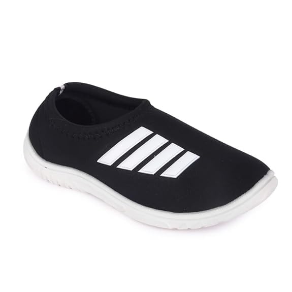 fuel Comfort-02 Shoes for Walking Gym Training,Casual, Sports,Slip-On,Lightweight Lace up Athletics Slipon Running Sneaker for Ladies and Girls Black-picture-1