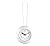Impecca Waterproof Clock 5.5“ Non-Ticking Quartz Movement Indoor & Outdoor Clock for Shower, Wall, Desk, Pool, Patio, Kitchen, Bathroom, Washroom (Hanging Rope Included) White